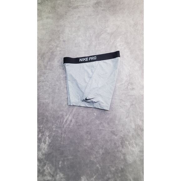 Nike Womens Size L Pro Compression Athletic Shorts in Gray Gym Activewear C25 - Picture 7 of 9